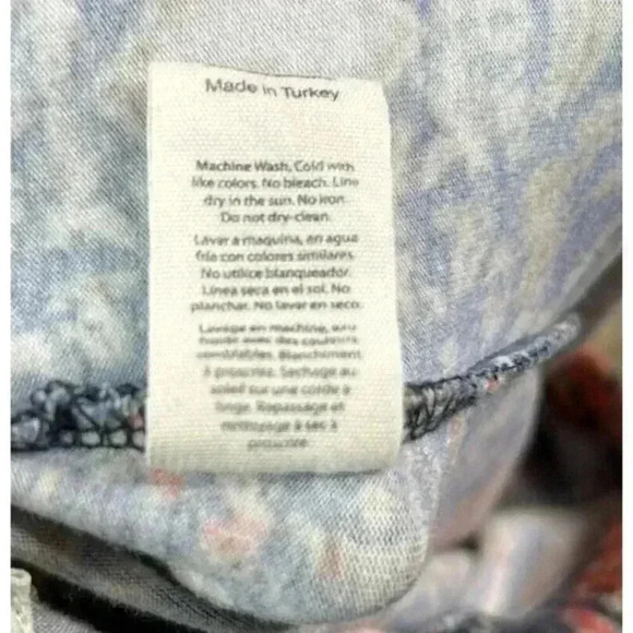 Under The Canopy Pants Small Flare Leg Organic Cotton Hippie Bohemian - Picture 7 of 7